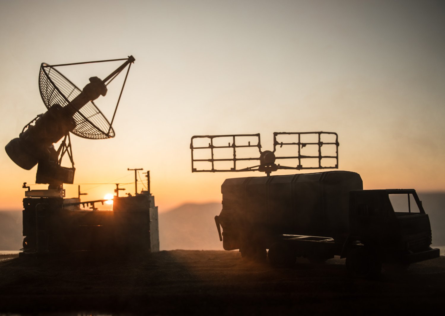 Defence radar installation
